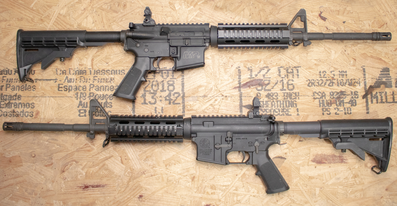 SMITH AND WESSON M&P-15 5.56mm Police Trade-In Rifle with Telescoping Stock (Magazine Not Included)